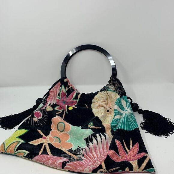 Matthew Williamson tropical floral print purse - Picture 1 of 6